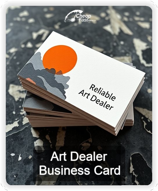 Art Dealer business card design sample