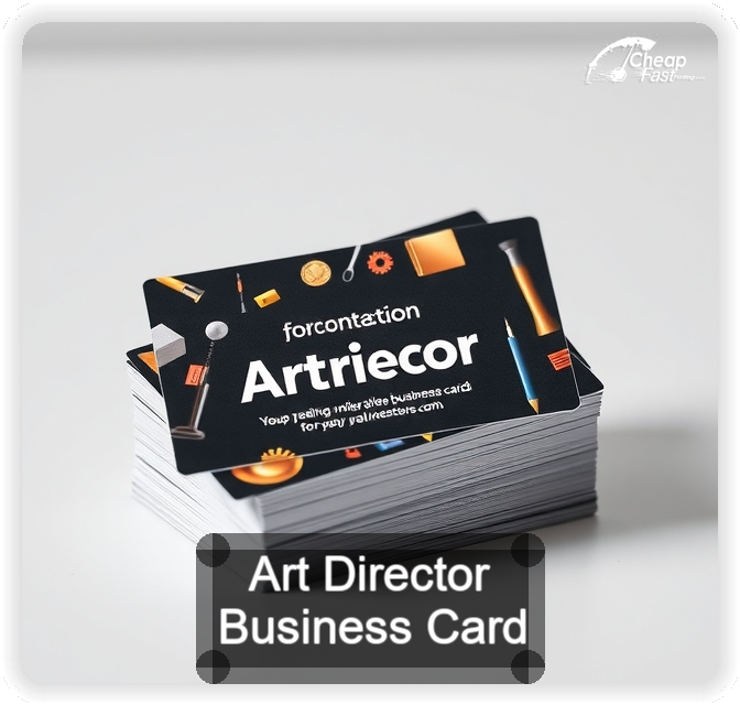 Art Director business card design sample