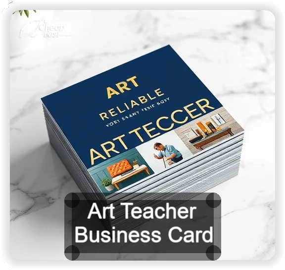 Art Teacher business card design sample