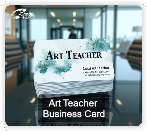 Art Teacher business card design sample