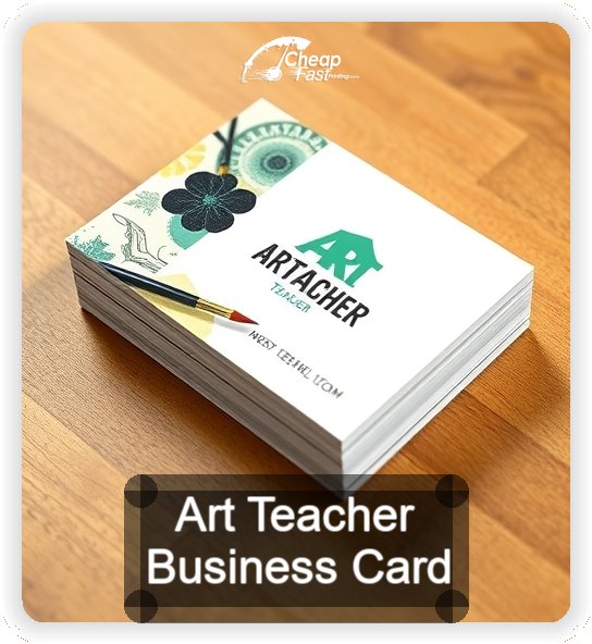 Art Teacher business card design sample