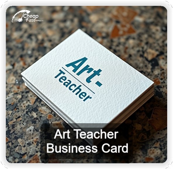 Art Teacher business card design sample