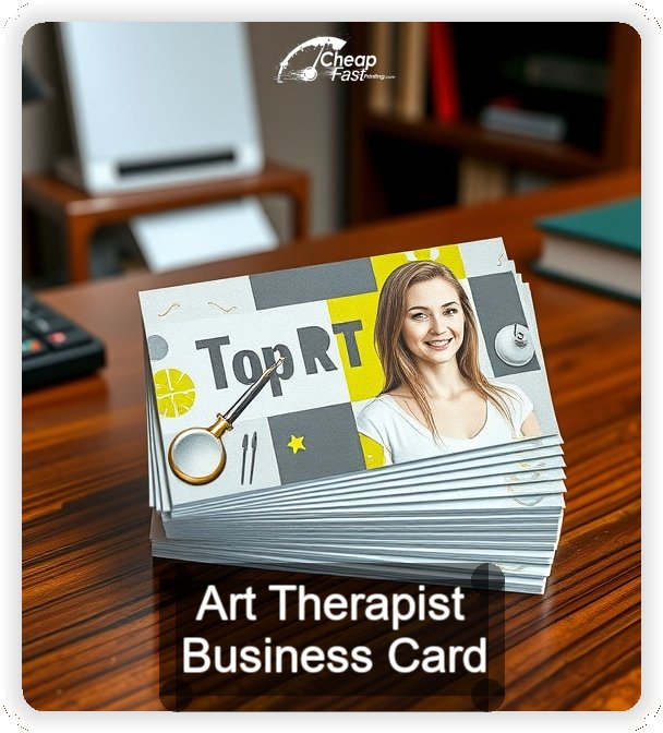 Art Therapist business card design sample