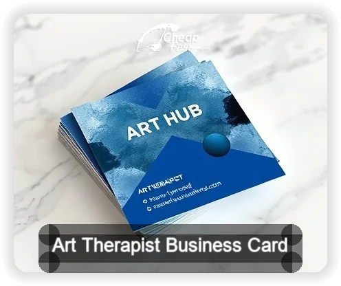 Art Therapist business card design sample
