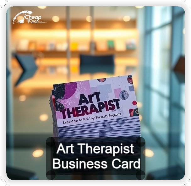 Art Therapist business card design sample