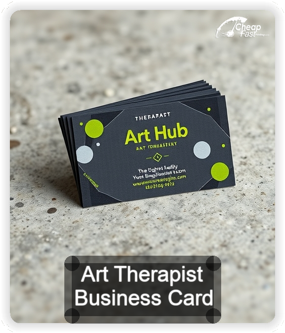 Art Therapist business card design sample