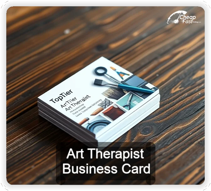 Art Therapist business card design sample