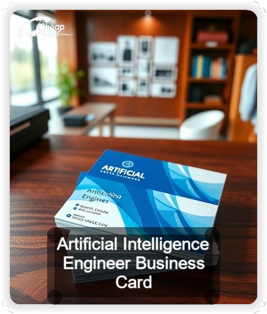 Artificial Intelligence Engineer business card design sample