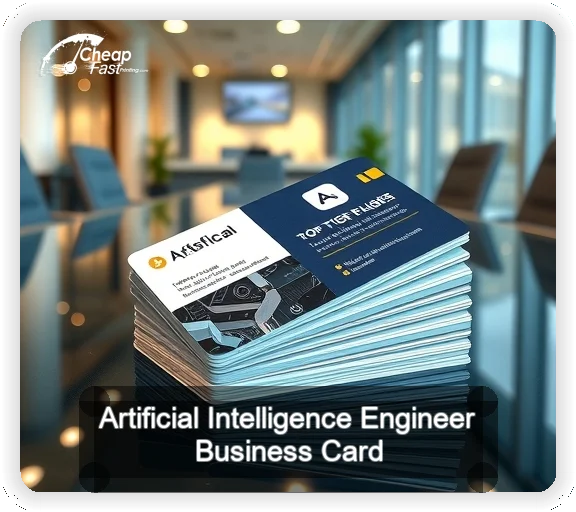 Artificial Intelligence Engineer business card design sample