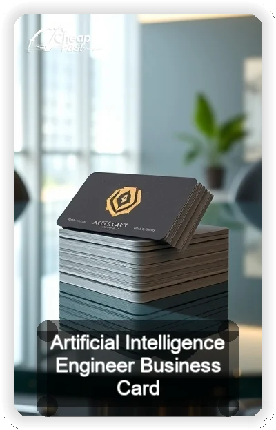 Artificial Intelligence Engineer business card design sample