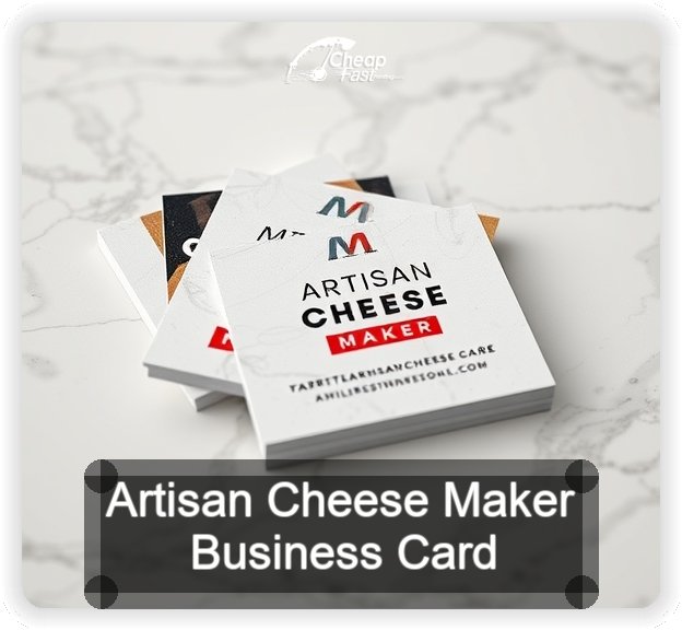 Artisan Cheese Maker business card design sample