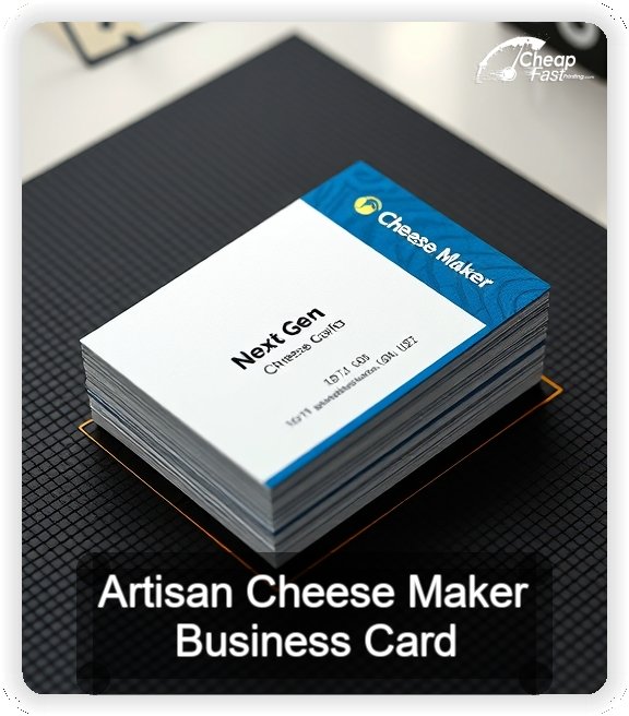Artisan Cheese Maker business card design sample