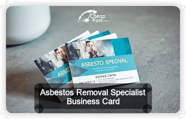 Asbestos Removal Specialist business card design sample