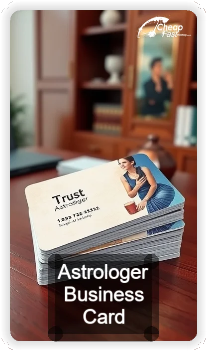 Astrologer business card design sample