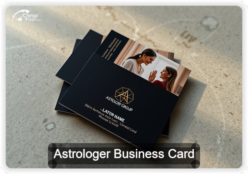 Astrologer business card design sample