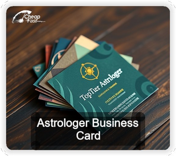 Astrologer business card design sample