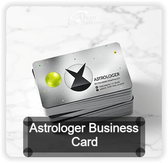 Astrologer business card design sample