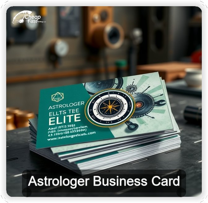 Astrologer business card design sample
