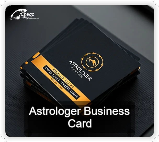 Astrologer business card design sample