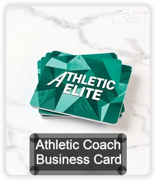 Athletic Coach business card design sample