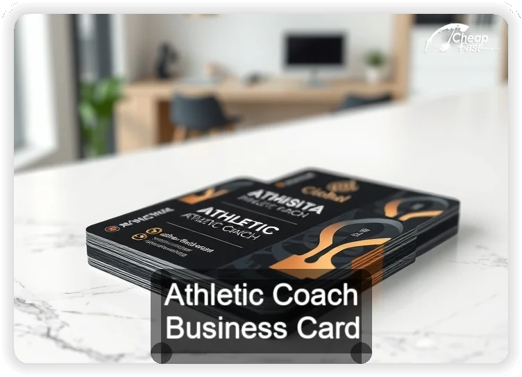 Athletic Coach business card design sample