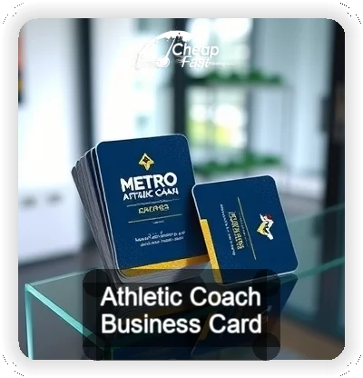 Athletic Coach business card design sample