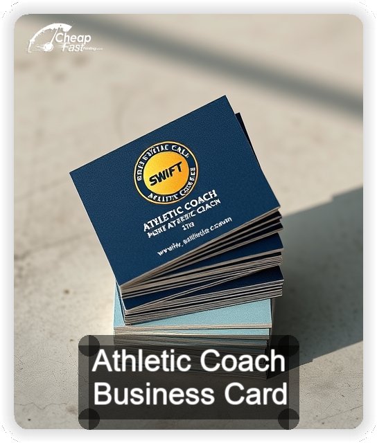 Athletic Coach business card design sample