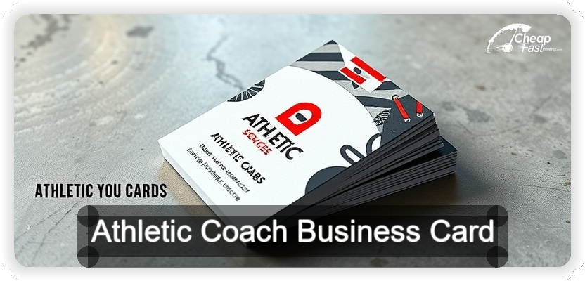 Athletic Coach business card design sample