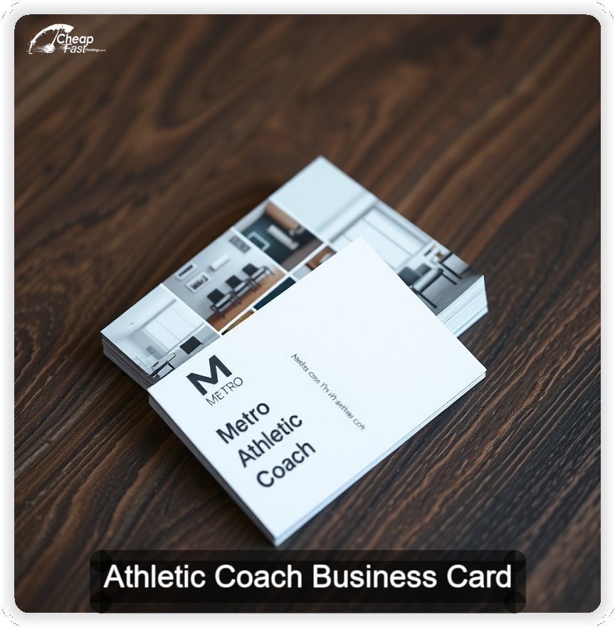Athletic Coach business card design sample