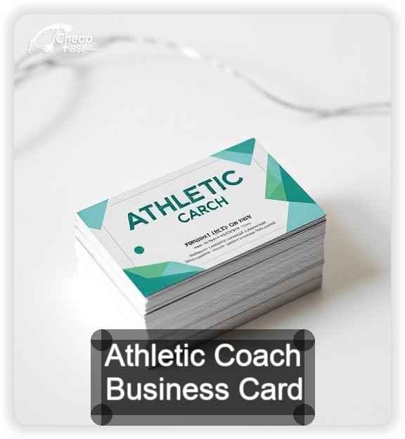 Athletic Coach business card design sample