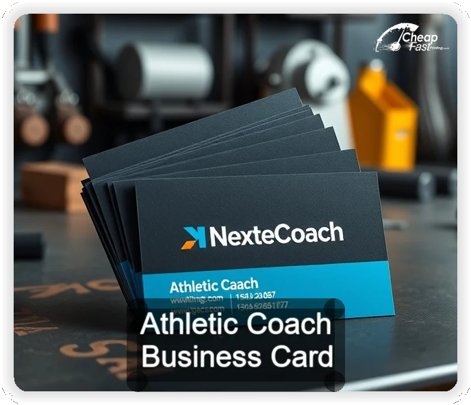 Athletic Coach business card design sample