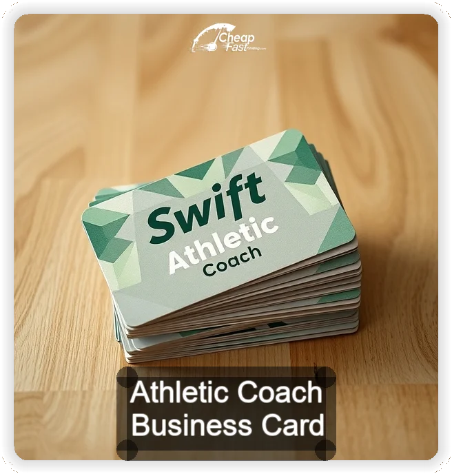 Athletic Coach business card design sample