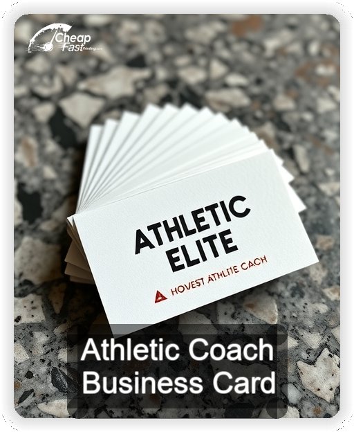 Athletic Coach business card design sample