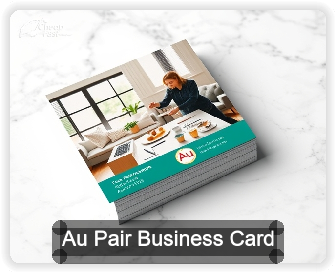 Au Pair business card design sample