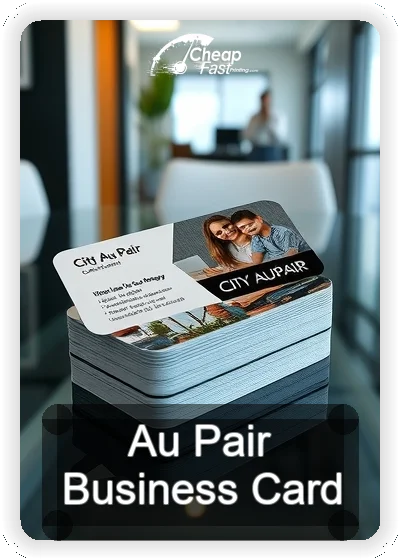 Au Pair business card design sample