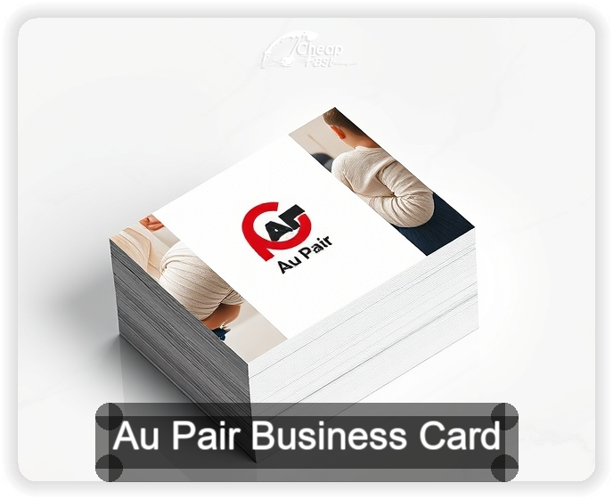 Au Pair business card design sample