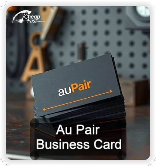 Au Pair business card design sample