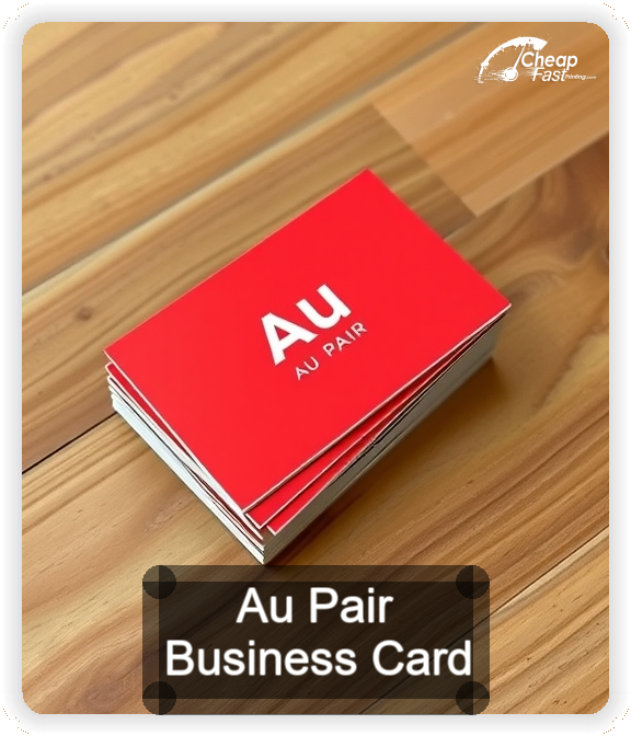 Au Pair business card design sample