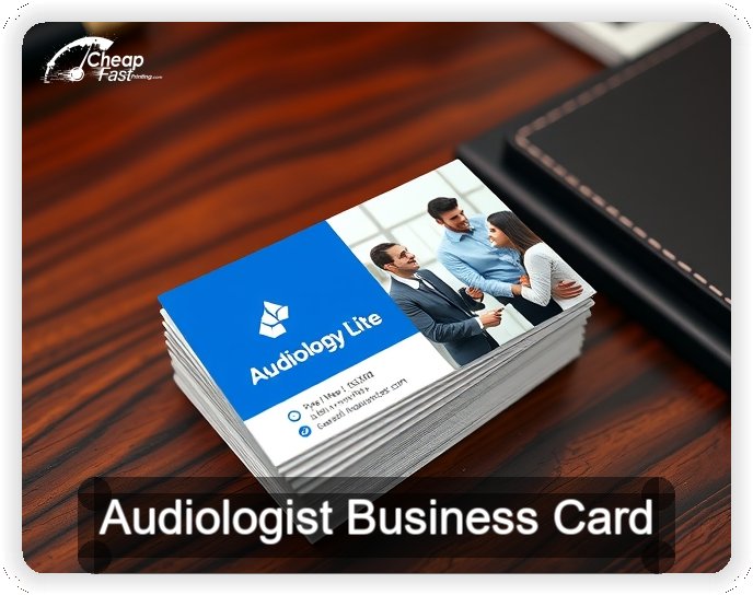 Audiologist business card design sample