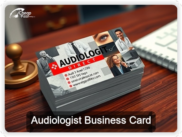 Audiologist business card design sample