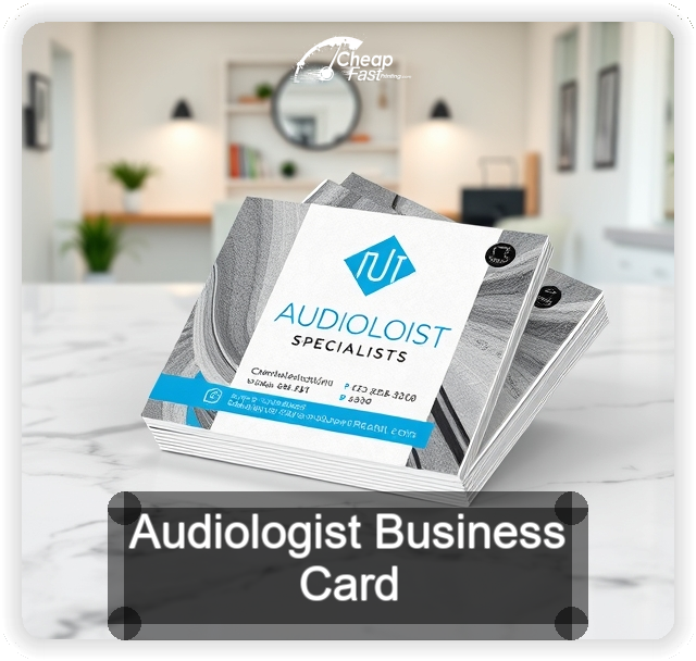 Audiologist business card design sample