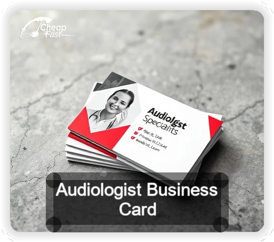 Audiologist business card design sample