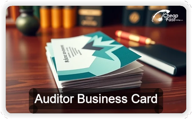 Auditor business card design sample