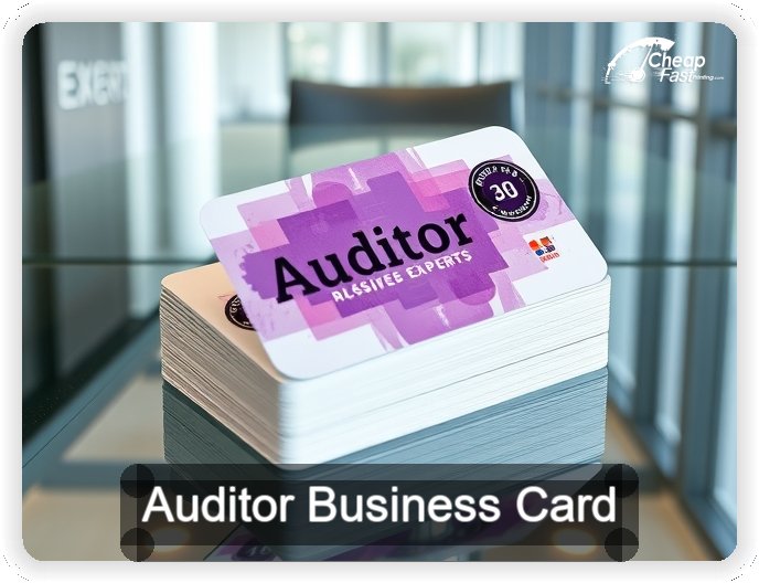 Auditor business card design sample