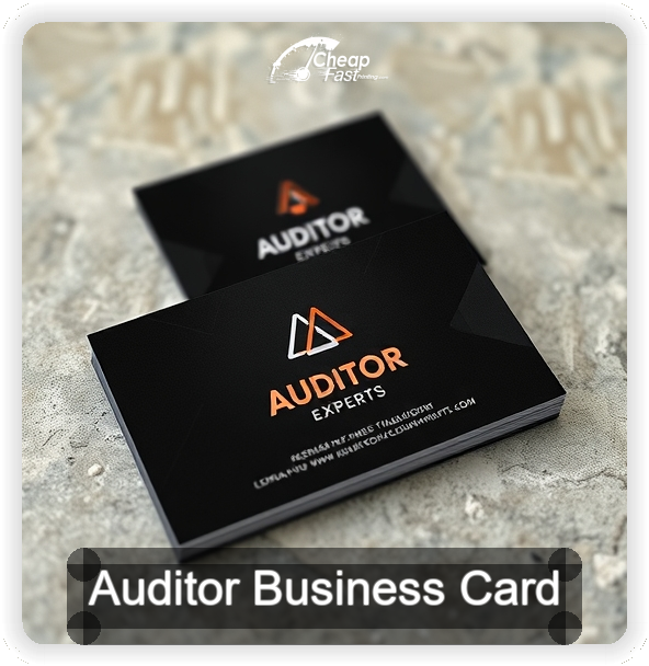 Auditor business card design sample