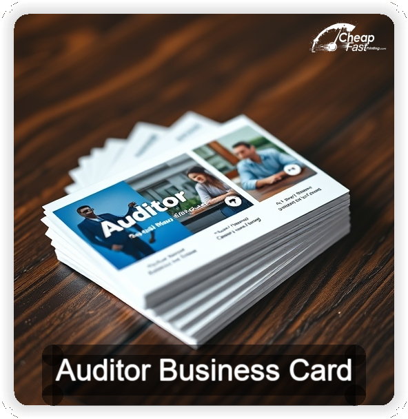 Auditor business card design sample