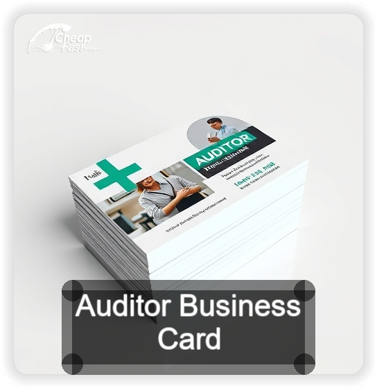 Auditor business card design sample