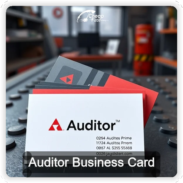 Auditor business card design sample