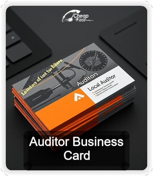 Auditor business card design sample