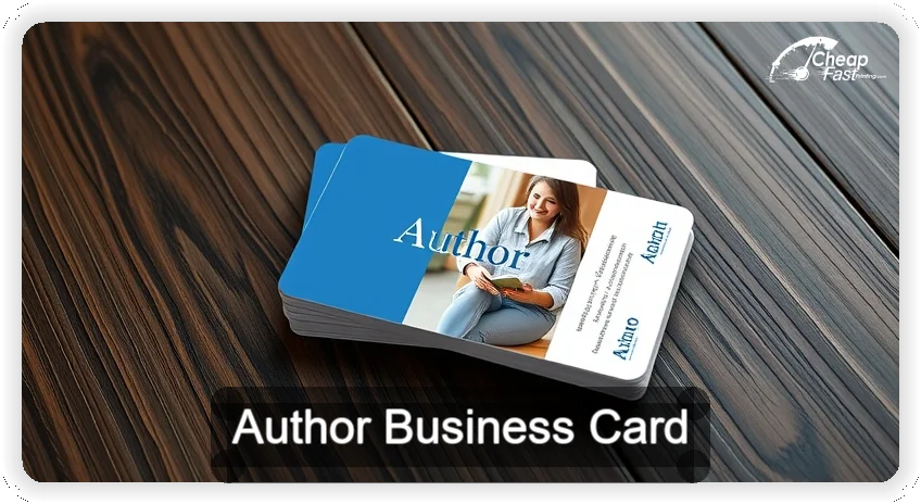 Author business card design sample